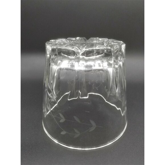 Princess House Heritage Pattern Glass Ice Bucket and Tongs - Picture 8 of 11